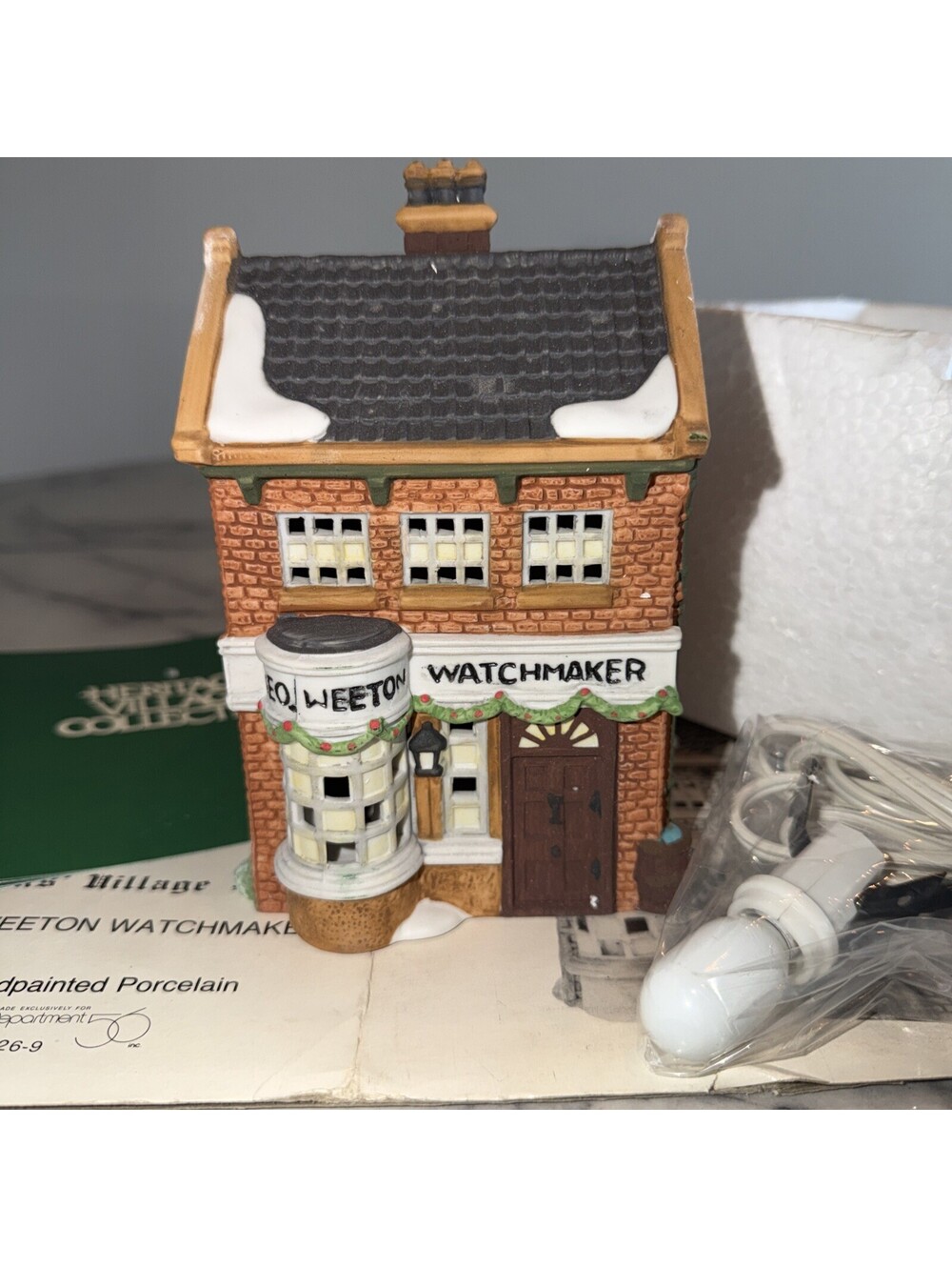 Department 56 NEW Gio Weston Watchmaker Dickens Village Series 5926 Dept NIB